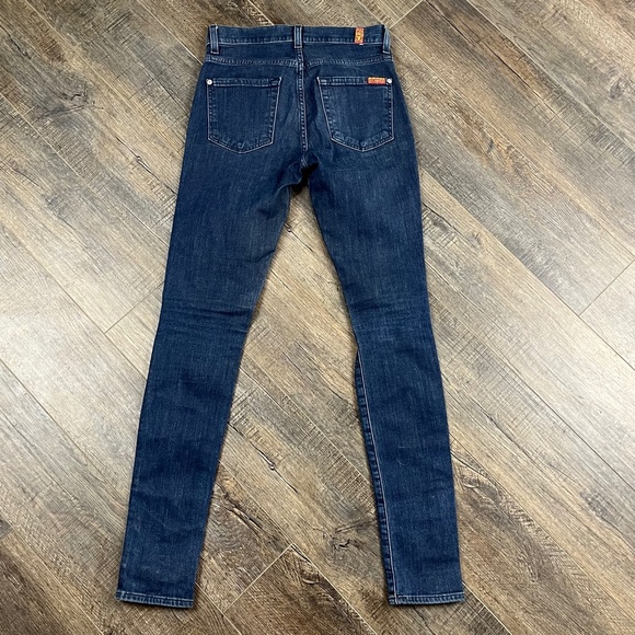 7 For All Mankind High Waist Skinny Jeans Pants Denim ((size 25)) - Picture 2 of 8